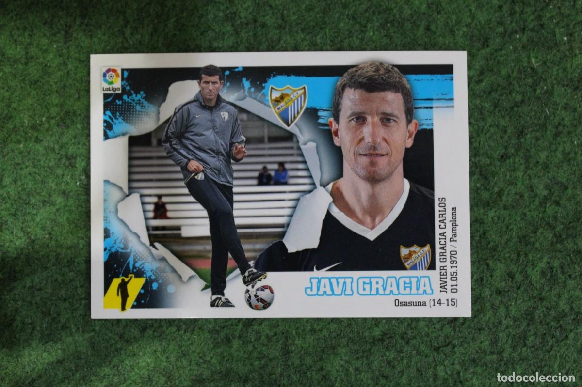 Cromos de f&uacute;tbol: 2 JAVI GRACIA M&Aacute;LAGA LIGA ESTE PANINI 2015 2016 LIGA BBVA