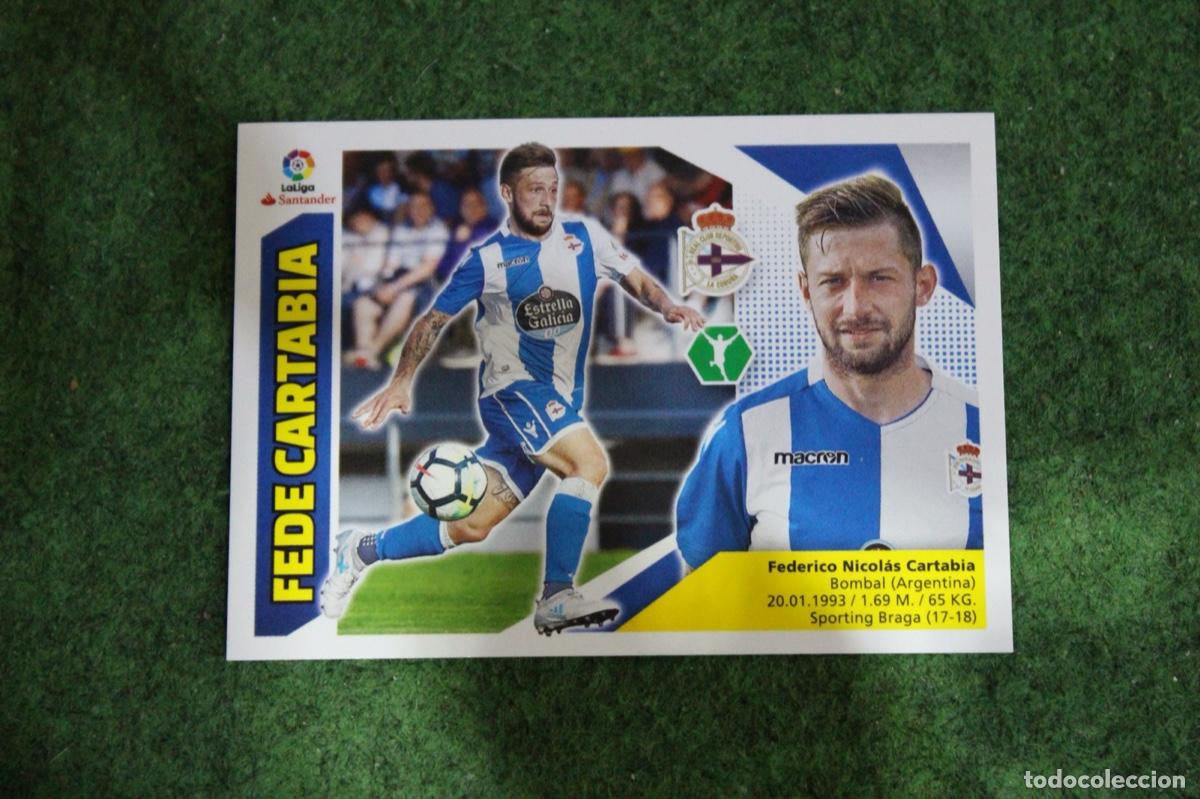 Cromos de f&uacute;tbol: 16 BIS FEDE CARTABIA RC DEPORTIVO COLOCA LIGA ESTE 2017-18 2017 2018 17 18 LALIGA SANTANDER