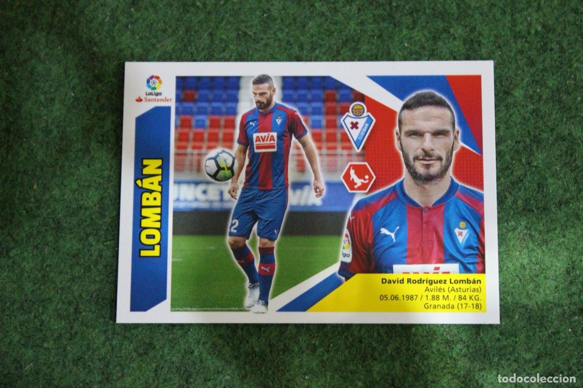 Cromos de f&uacute;tbol: 3 BIS LOMB&Aacute;N SD EIBAR COLOCA LIGA ESTE 2017-18 2017 2018 17 18 LALIGA SANTANDER