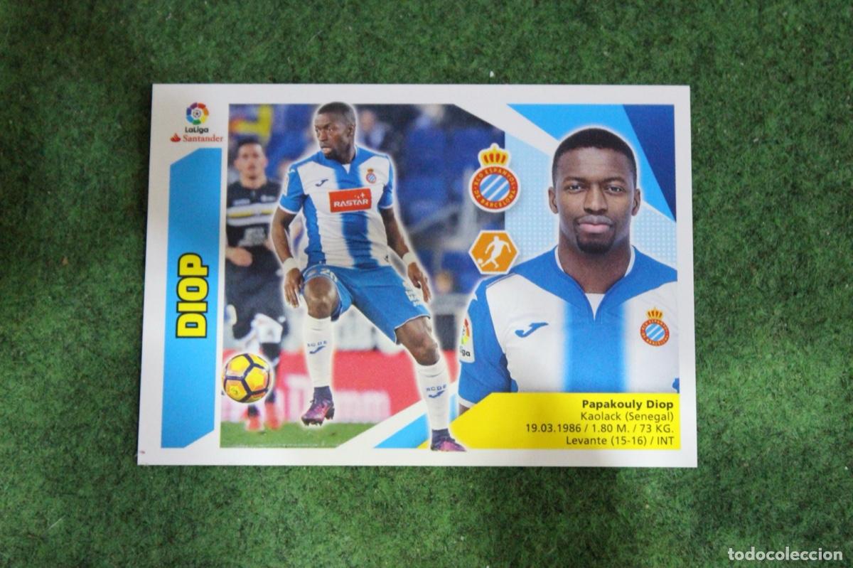 Cromos de f&uacute;tbol: 12 BIS DIOP RCD ESPANYOL COLOCA LIGA ESTE 2017-18 2017 2018 17 18 LALIGA SANTANDER