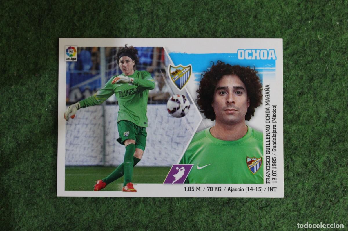 Cromos de f&uacute;tbol: 4 OCHOA M&Aacute;LAGA LIGA ESTE PANINI 2015 2016 LIGA BBVA