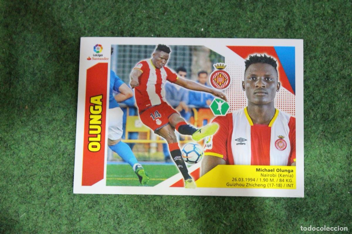 Football Stickers: 14 BIS OLUNGA GIRONA CF COLOCA LIGA ESTE 2017-18 2017 2018 17 18 LALIGA SANTANDER