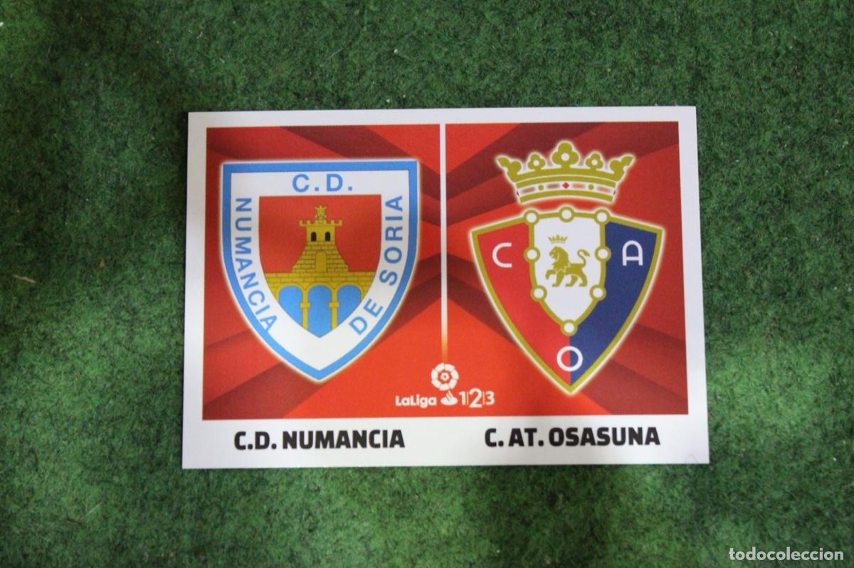 Figurine di Calcio: 7 ESCUDOS NUMANCIA / OSASUNA LALIGA 1|2|3 LIGA ESTE 2017-18 2017 2018 17 18 LALIGA SANTANDER