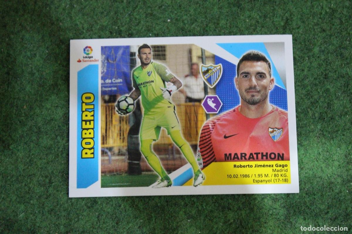 Fu&szlig;ball-Sticker: 1 ROBERTO M&Aacute;LAGA CF LIGA ESTE 2017-18 2017 2018 17 18 LALIGA SANTANDER