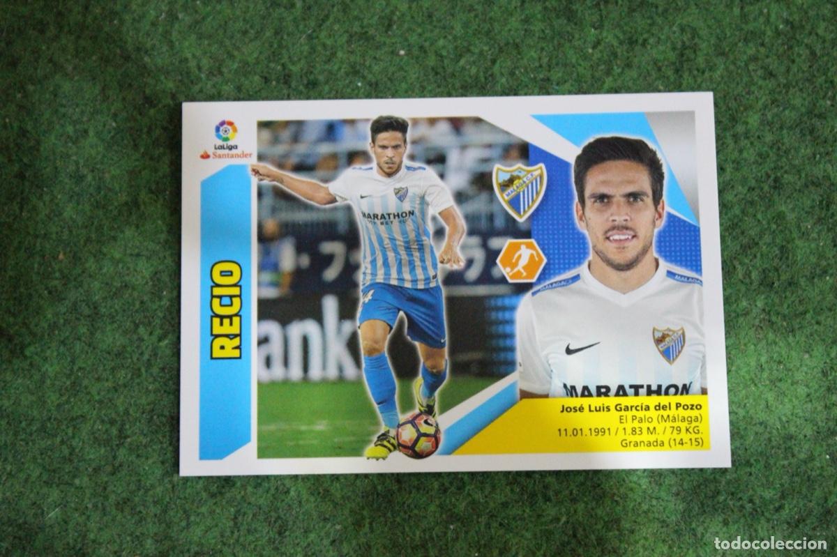 Fu&szlig;ball-Sticker: 10 RECIO M&Aacute;LAGA CF LIGA ESTE 2017-18 2017 2018 17 18 LALIGA SANTANDER