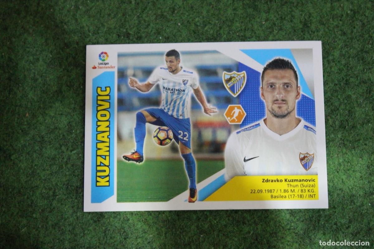 Fu&szlig;ball-Sticker: 12B KUZMANOVIC M&Aacute;LAGA CF LIGA ESTE 2017-18 2017 2018 17 18 LALIGA SANTANDER