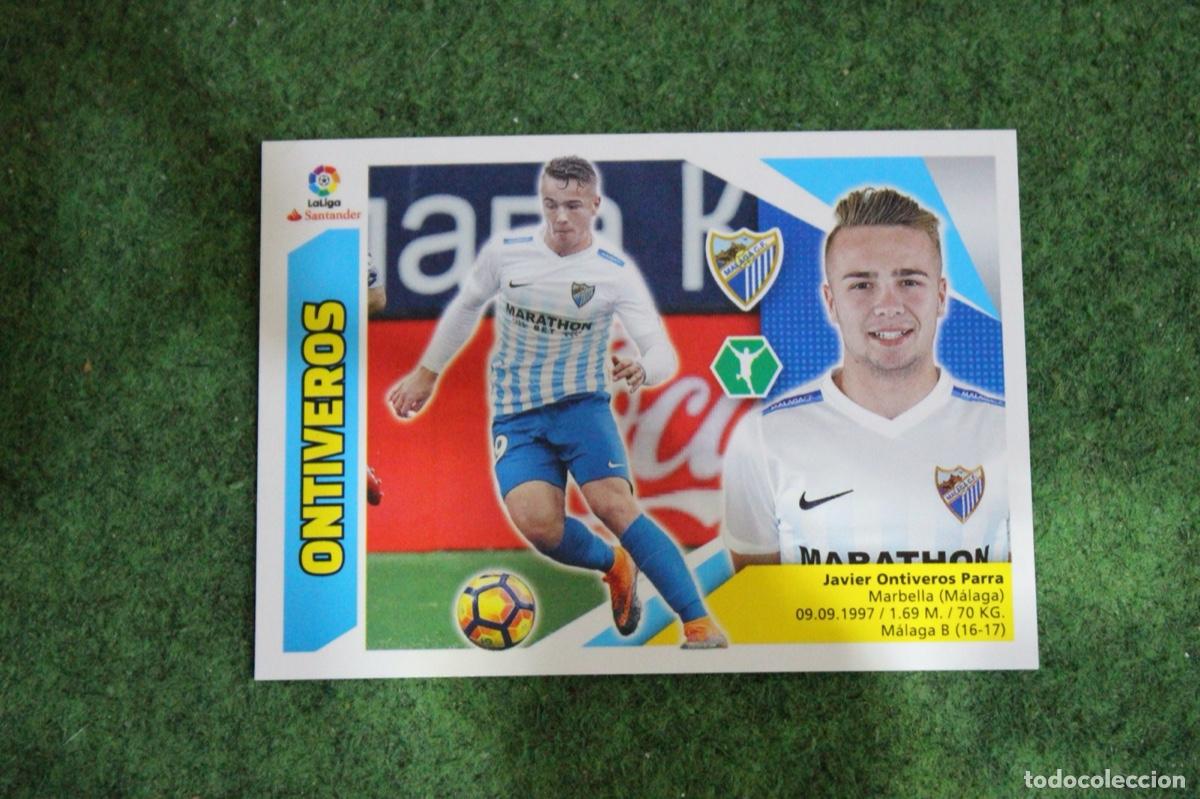 Fu&szlig;ball-Sticker: 14 ONTIVEROS M&Aacute;LAGA CF LIGA ESTE 2017-18 2017 2018 17 18 LALIGA SANTANDER