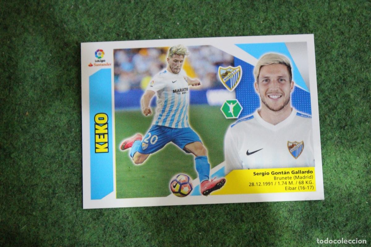 Fu&szlig;ball-Sticker: 15 KEKO M&Aacute;LAGA CF LIGA ESTE 2017-18 2017 2018 17 18 LALIGA SANTANDER