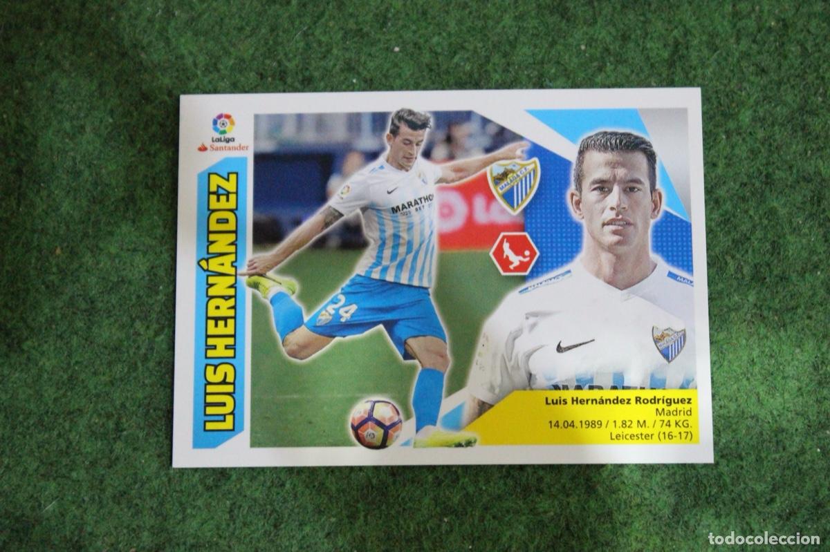 Cromos de Futebol: 5 LUIS HERN&Aacute;NDEZ M&Aacute;LAGA CF LIGA ESTE 2017-18 2017 2018 17 18 LALIGA SANTANDER