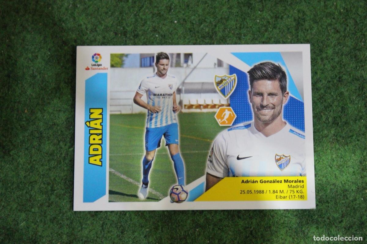 Cromos de Futebol: 9 ADRI&Aacute;N M&Aacute;LAGA CF LIGA ESTE 2017-18 2017 2018 17 18 LALIGA SANTANDER