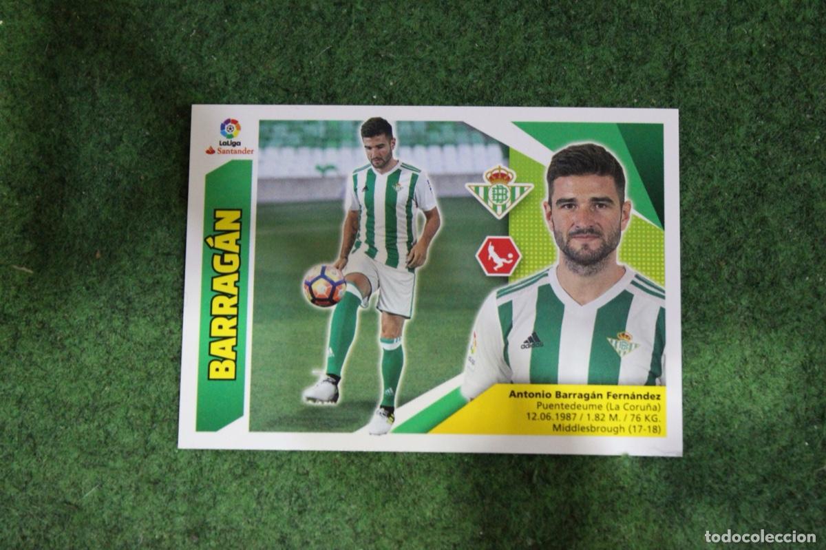 Fu&szlig;ball-Sticker: 3 BARRAG&Aacute;N REAL BETIS ULTIMOS FICHAJES LIGA ESTE 2017-18 2017 2018 17 18 LALIGA SANTANDER