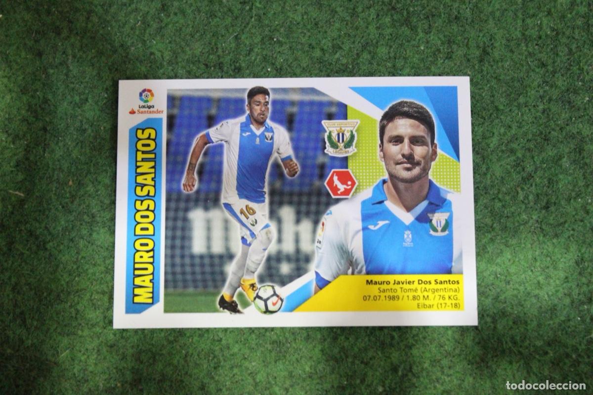 Fu&szlig;ball-Sticker: 31 MAURO DOS SANTOS CD LEGAN&Eacute;S ULTIMOS FICHAJES LIGA ESTE 2017-18 2017 2018 17 18 LALIGA SANTANDER