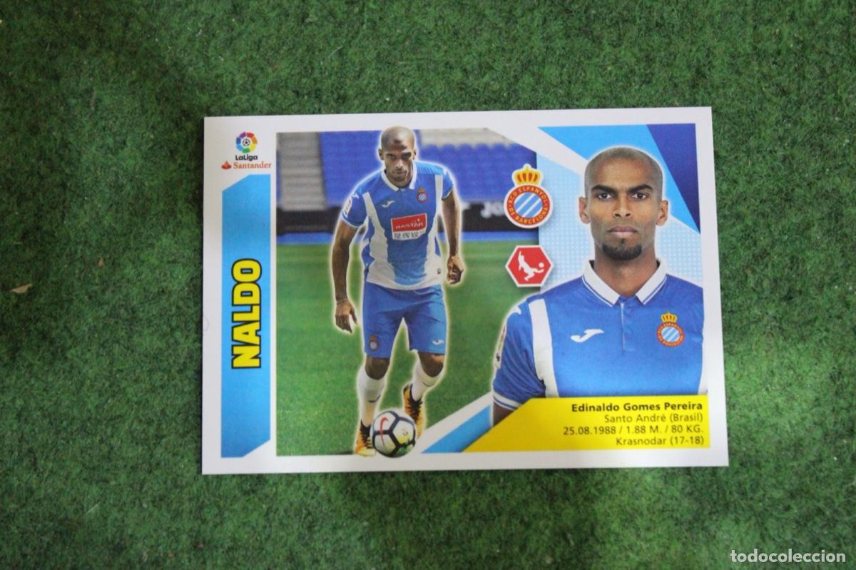 Fu&szlig;ball-Sticker: 32 NALDO RCD ESPANYOL ULTIMOS FICHAJES LIGA ESTE 2017-18 2017 2018 17 18 LALIGA SANTANDER