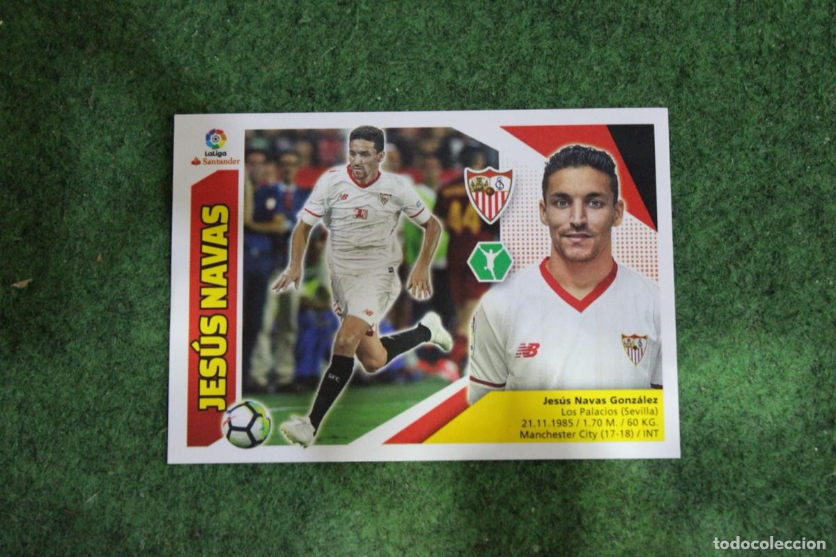 Fu&szlig;ball-Sticker: 34 JES&Uacute;S NAVAS SEVILLA FC ULTIMOS FICHAJES LIGA ESTE 2017-18 2017 2018 17 18 LALIGA SANTANDER