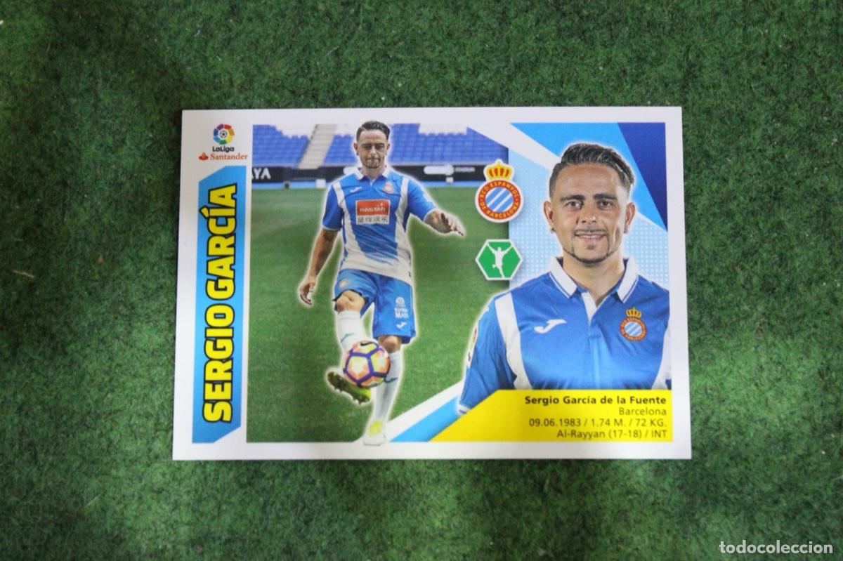 Fu&szlig;ball-Sticker: 4 SERGIO GARC&Iacute;A RCD ESPANYOL ULTIMOS FICHAJES LIGA ESTE 2017-18 2017 2018 17 18 LALIGA SANTANDER
