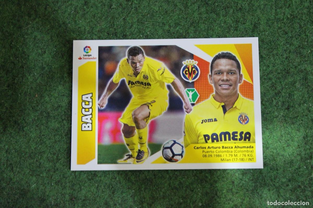 Fu&szlig;ball-Sticker: 41 BACCA VILLARREAL CF ULTIMOS FICHAJES LIGA ESTE 2017-18 2017 2018 17 18 LALIGA SANTANDER