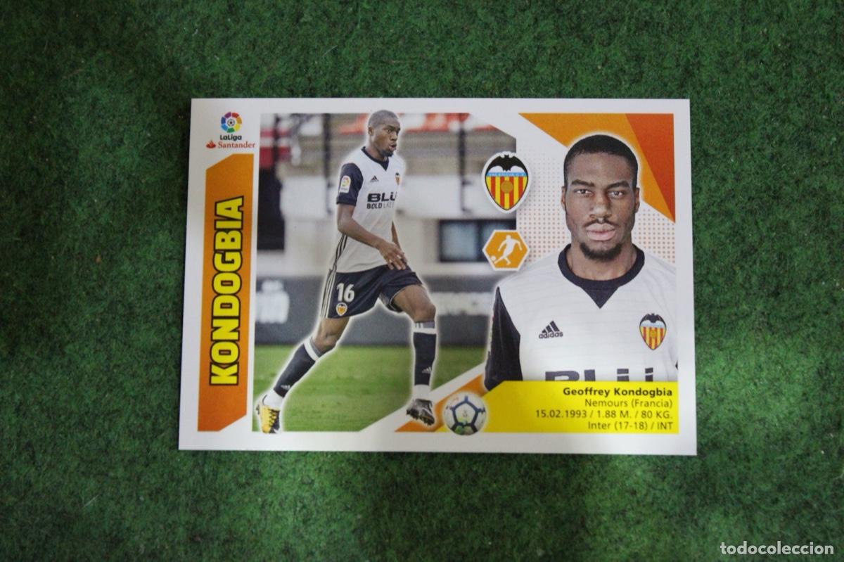 Fu&szlig;ball-Sticker: 48 KONDOGBIA VALENCIA CF ULTIMOS FICHAJES LIGA ESTE 2017-18 2017 2018 17 18 LALIGA SANTANDER