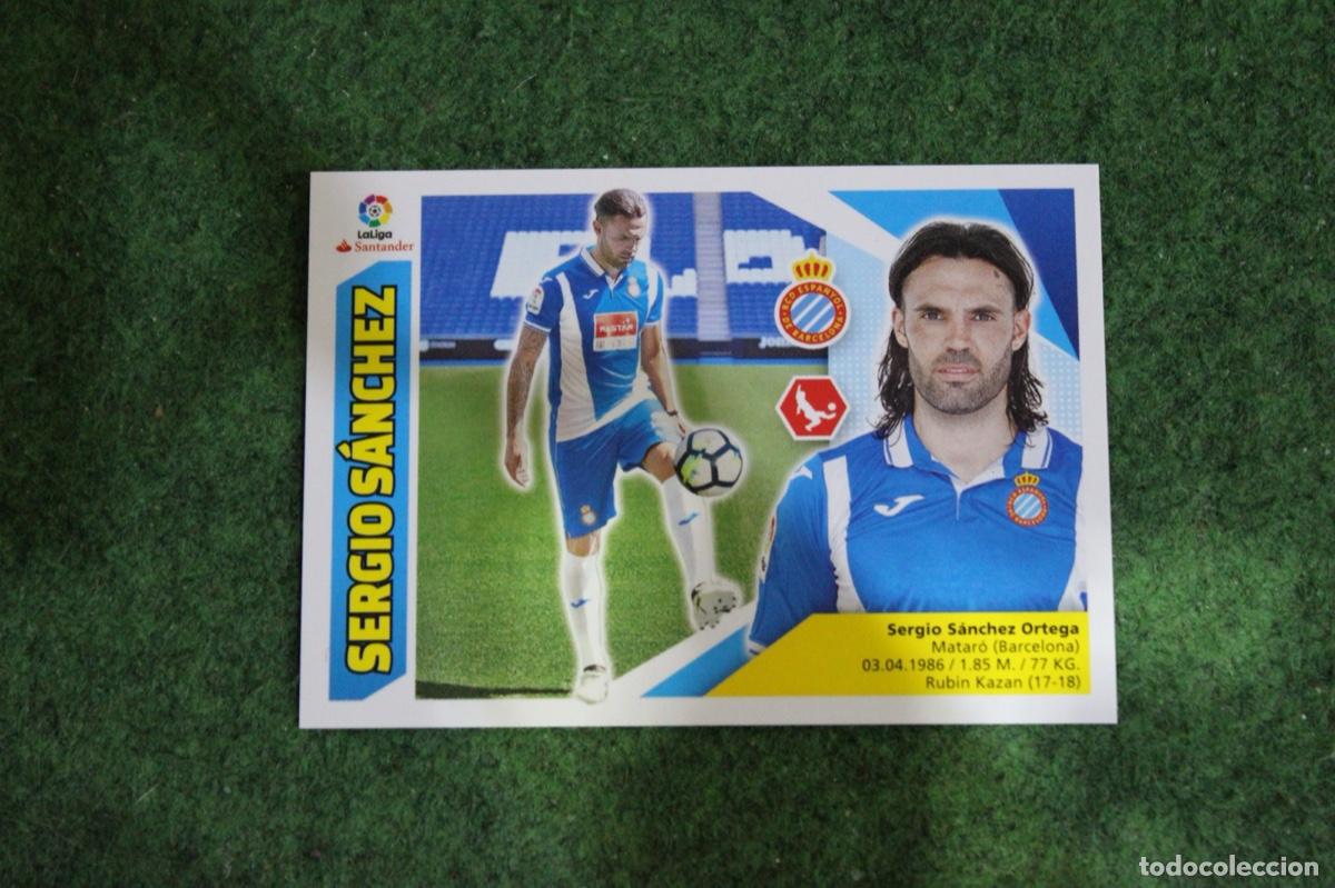 Fu&szlig;ball-Sticker: 49 SERGIO S&Aacute;NCHEZ RCD ESPANYOL ULTIMOS FICHAJES LIGA ESTE 2017-18 2017 2018 17 18 LALIGA SANTANDER