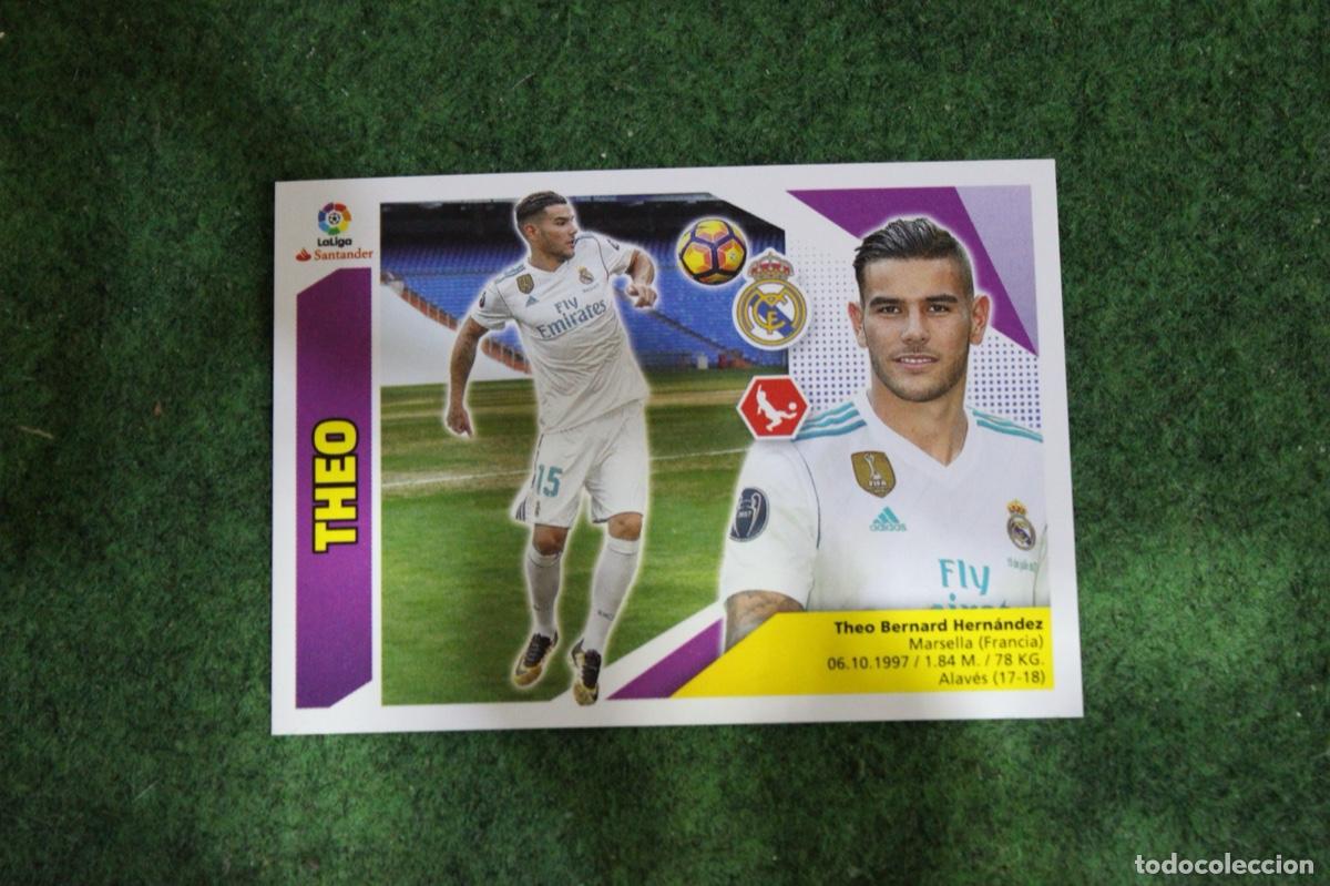 Fu&szlig;ball-Sticker: 5 THEO REAL MADRID ULTIMOS FICHAJES LIGA ESTE 2017-18 2017 2018 17 18 LALIGA SANTANDER