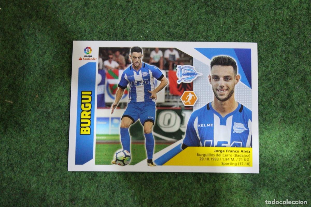Fu&szlig;ball-Sticker: 6 BURGUI ALAV&Eacute;S ULTIMOS FICHAJES LIGA ESTE 2017-18 2017 2018 17 18 LALIGA SANTANDER