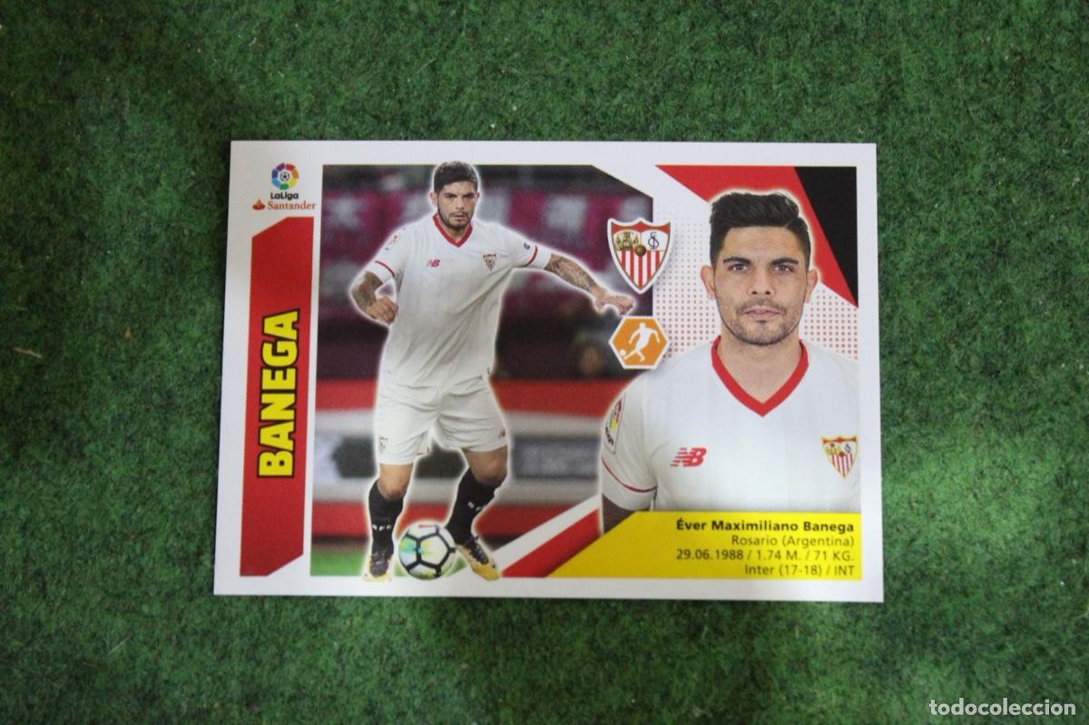 Fu&szlig;ball-Sticker: 8 BANEGA SEVILLA FC ULTIMOS FICHAJES LIGA ESTE 2017-18 2017 2018 17 18 LALIGA SANTANDER