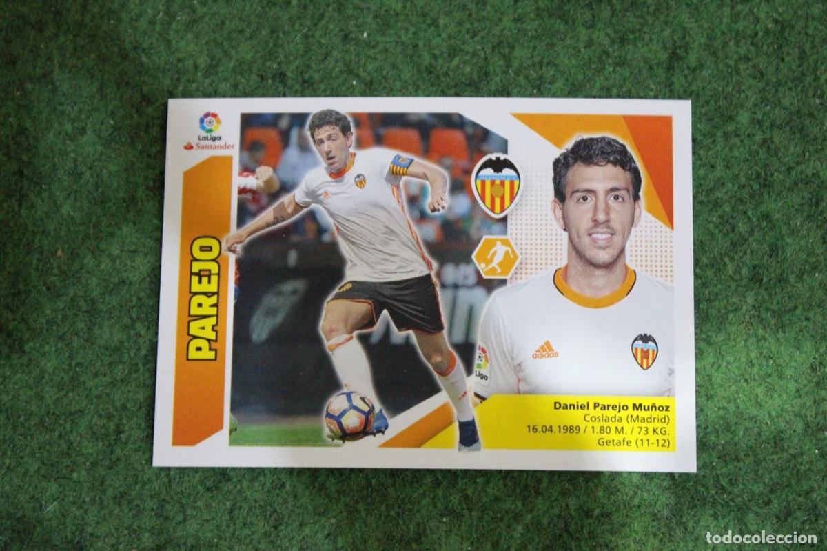 Fu&szlig;ball-Sticker: 11 PAREJO VALENCIA CF LIGA ESTE 2017-18 2017 2018 17 18 LALIGA SANTANDER