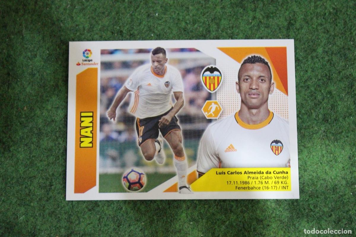 Fu&szlig;ball-Sticker: 12 NANI VALENCIA CF LIGA ESTE 2017-18 2017 2018 17 18 LALIGA SANTANDER