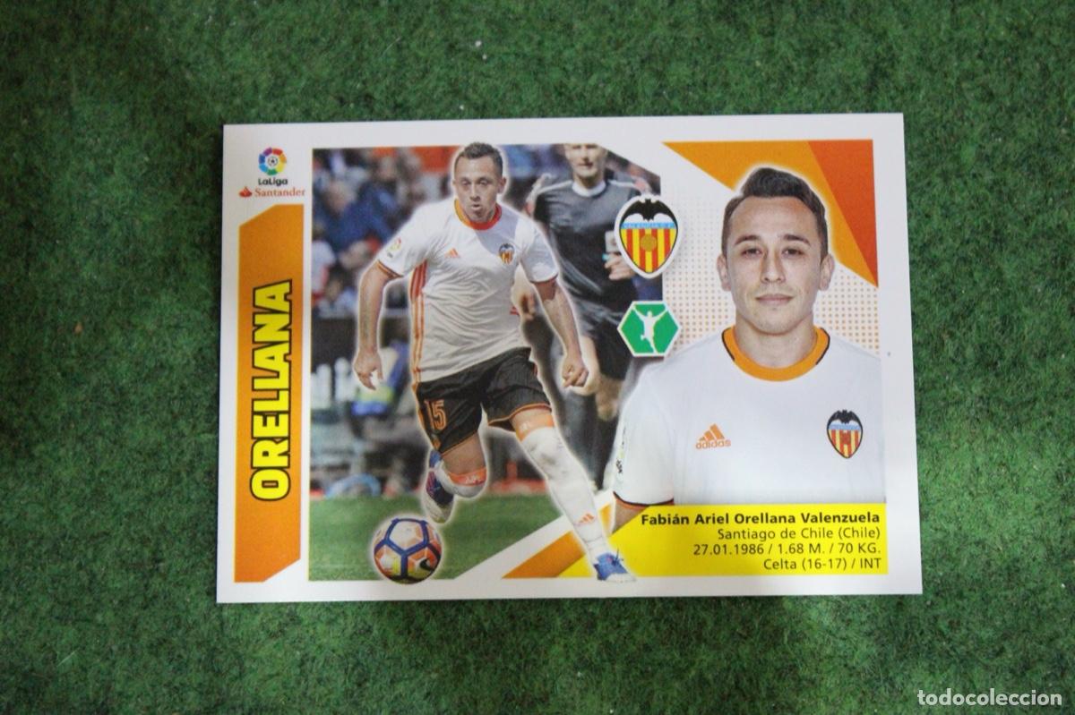 Fu&szlig;ball-Sticker: 14 ORELLANA VALENCIA CF LIGA ESTE 2017-18 2017 2018 17 18 LALIGA SANTANDER