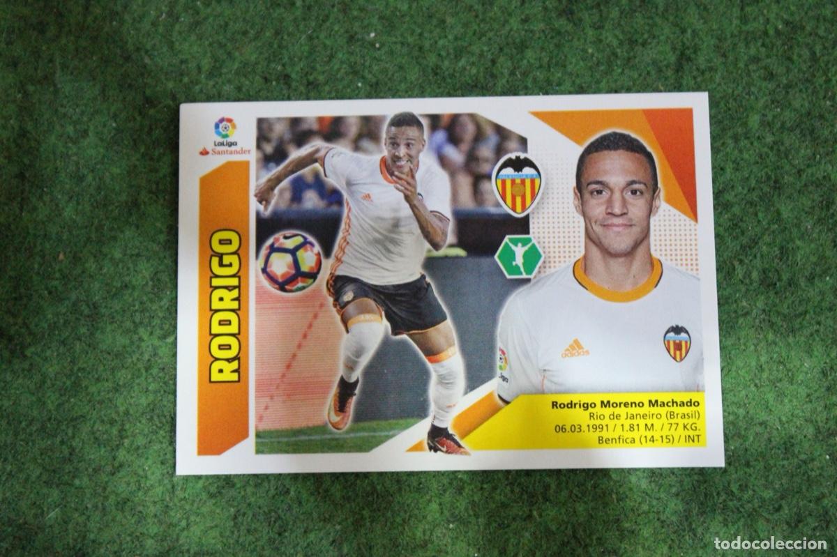 Fu&szlig;ball-Sticker: 15 RODRIGO VALENCIA CF LIGA ESTE 2017-18 2017 2018 17 18 LALIGA SANTANDER