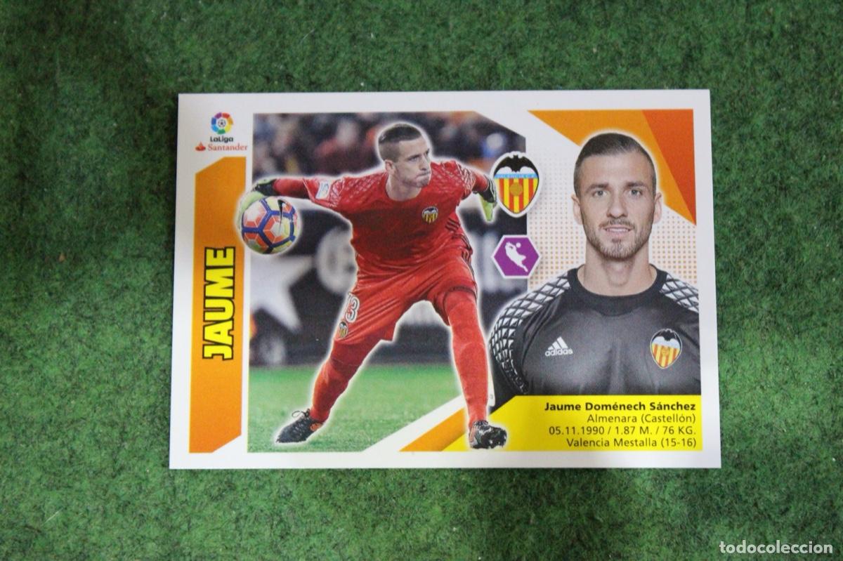 Fu&szlig;ball-Sticker: 2 JAUME VALENCIA CF LIGA ESTE 2017-18 2017 2018 17 18 LALIGA SANTANDER
