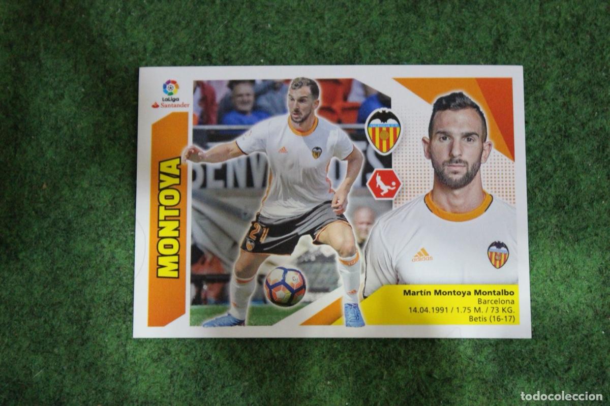 Fu&szlig;ball-Sticker: 3 MONTOYA VALENCIA CF LIGA ESTE 2017-18 2017 2018 17 18 LALIGA SANTANDER