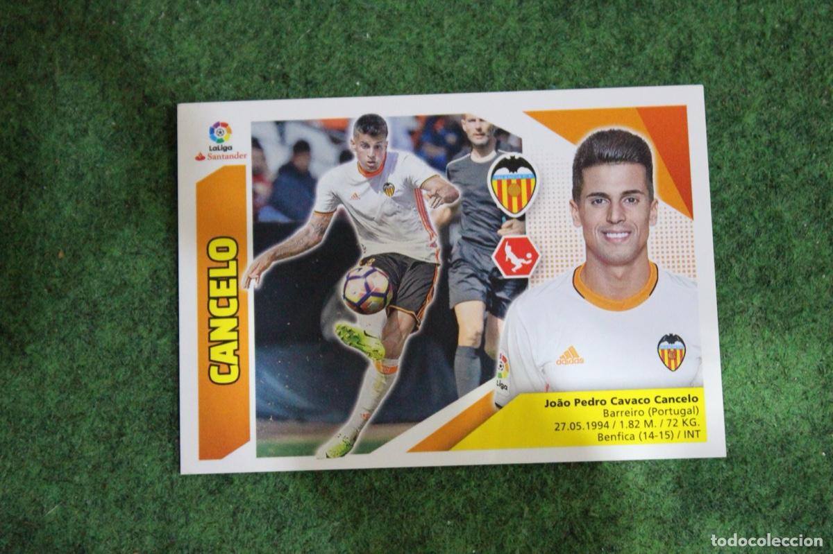 Fu&szlig;ball-Sticker: 4 CANCELO VALENCIA CF LIGA ESTE 2017-18 2017 2018 17 18 LALIGA SANTANDER