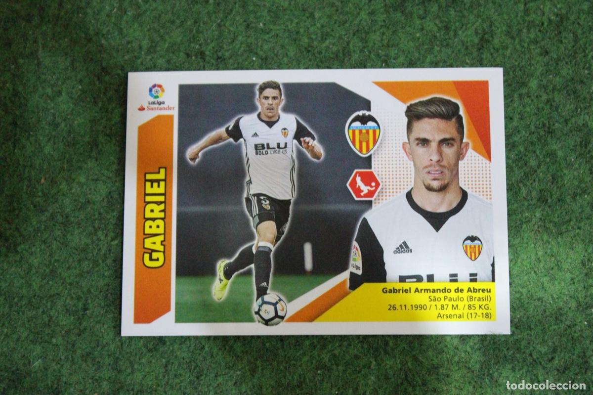 Fu&szlig;ball-Sticker: 4 BIS GABRIEL VALENCIA CF COLOCA LIGA ESTE 2017-18 2017 2018 17 18 LALIGA SANTANDER