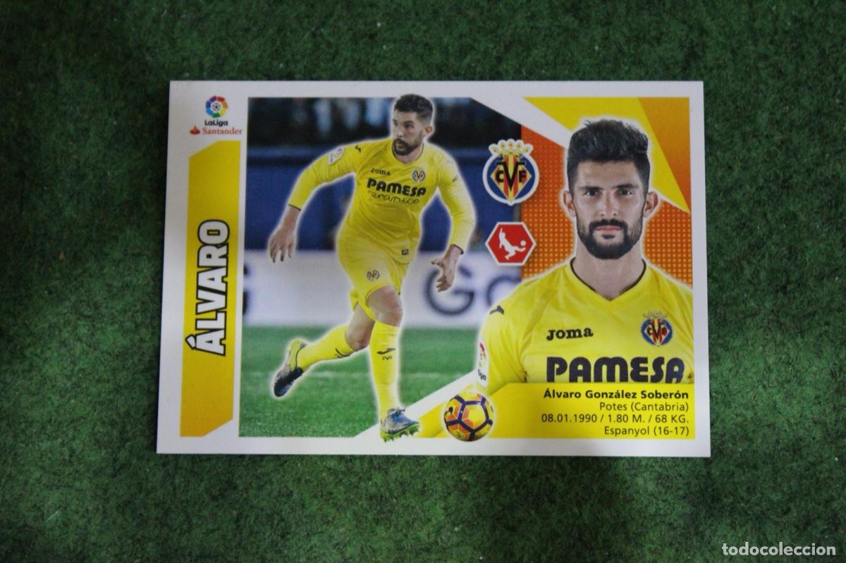 Cromos de f&uacute;tbol: 4 &Aacute;LVARO VILLARREAL CF LIGA ESTE 2017-18 2017 2018 17 18 LALIGA SANTANDER