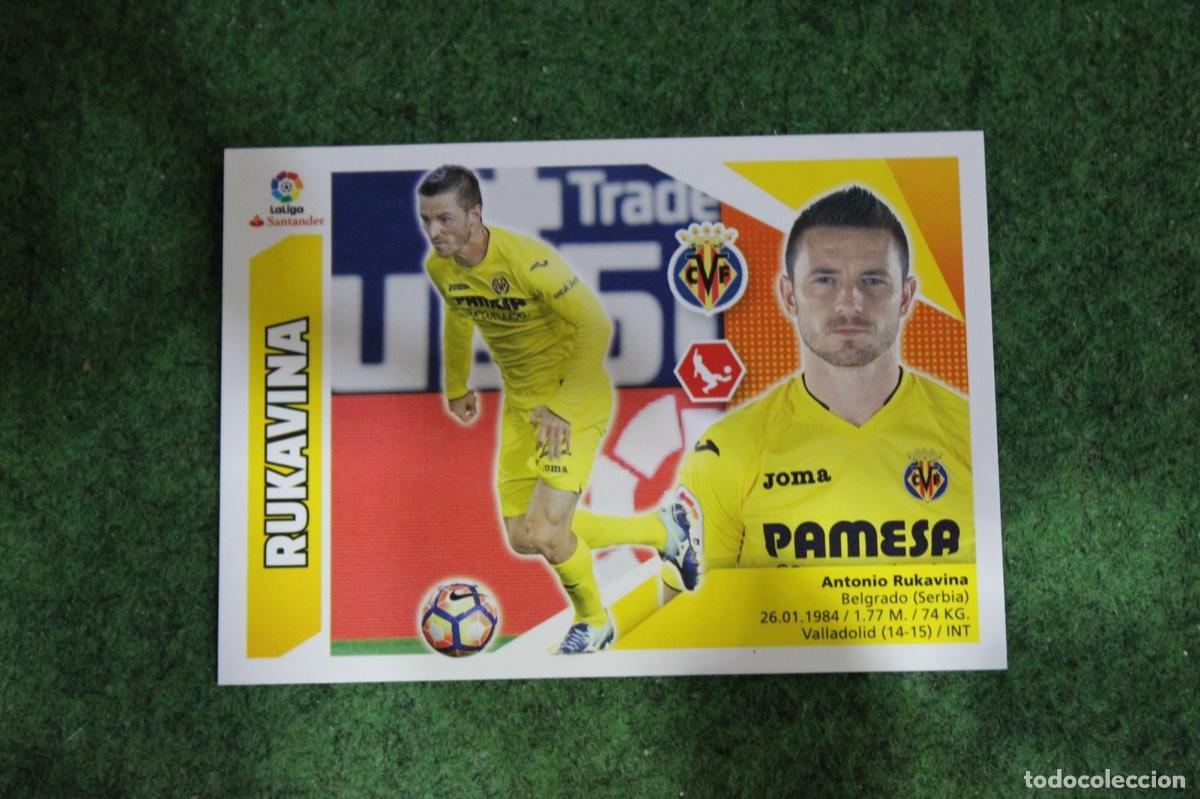 Cromos de f&uacute;tbol: 6B RUKAVINA VILLARREAL CF LIGA ESTE 2017-18 2017 2018 17 18 LALIGA SANTANDER