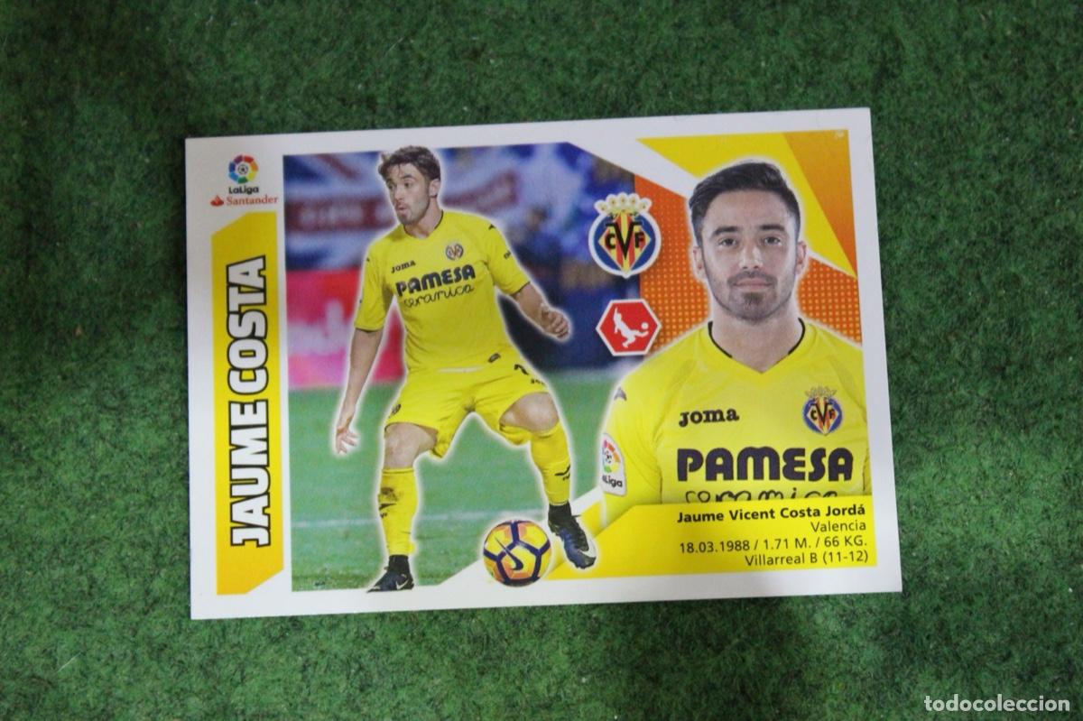 Cromos de f&uacute;tbol: 7 JAUME COSTA VILLARREAL CF LIGA ESTE 2017-18 2017 2018 17 18 LALIGA SANTANDER
