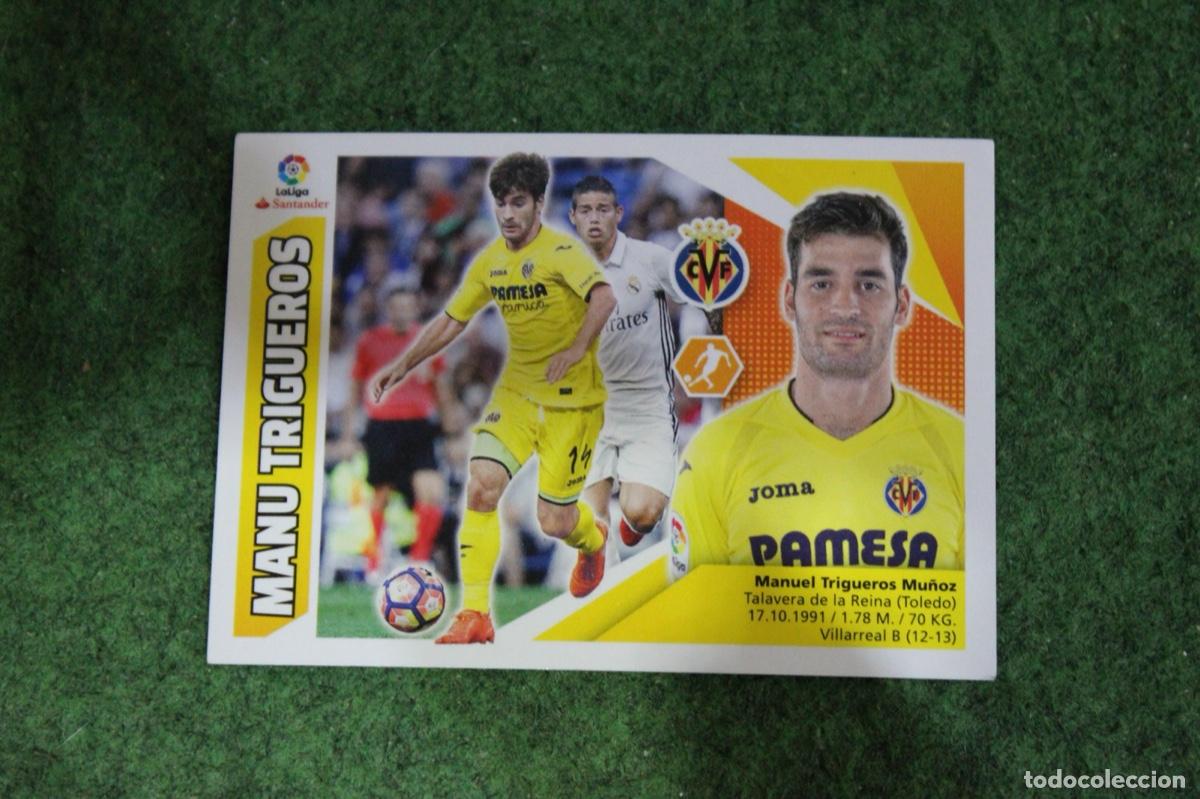 Cromos de f&uacute;tbol: 9 MANU TRIGUEROS VILLARREAL CF LIGA ESTE 2017-18 2017 2018 17 18 LALIGA SANTANDER