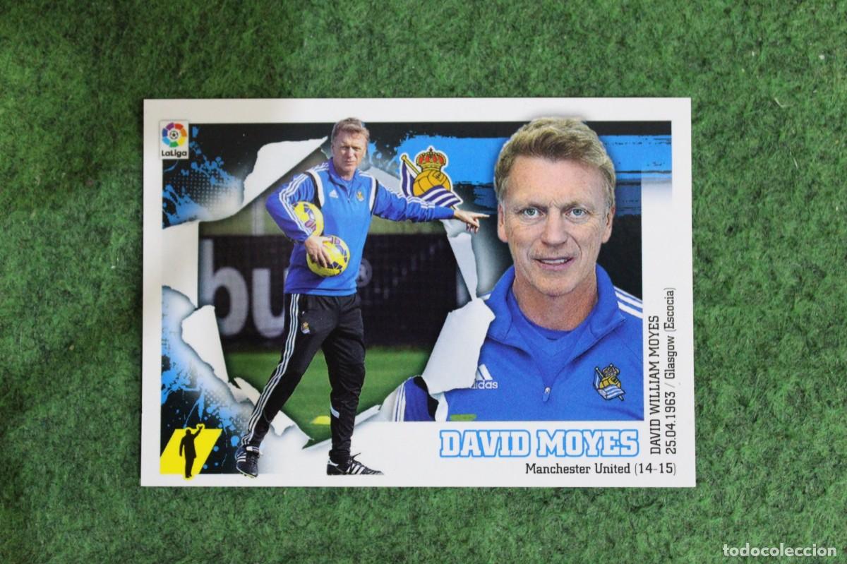 Cromos de f&uacute;tbol: 2 DAVID MOYES REAL SOCIEDAD LIGA ESTE PANINI 2015 2016 LIGA BBVA