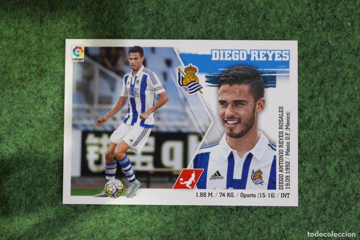 Cromos de f&uacute;tbol: 21 DIEGO REYES REAL SOCIEDAD LIGA ESTE PANINI 2015 2016 LIGA BBVA
