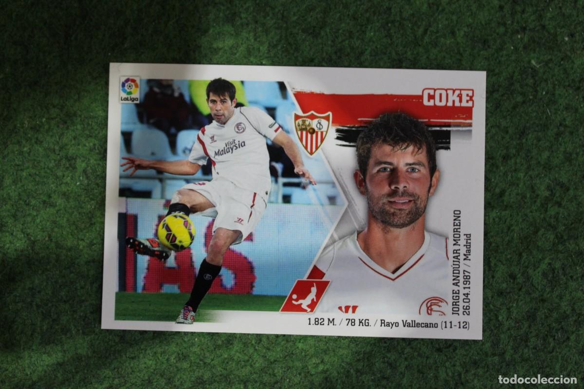 Cromos de f&uacute;tbol: 5 COKE SEVILLA LIGA ESTE PANINI 2015 2016 LIGA BBVA
