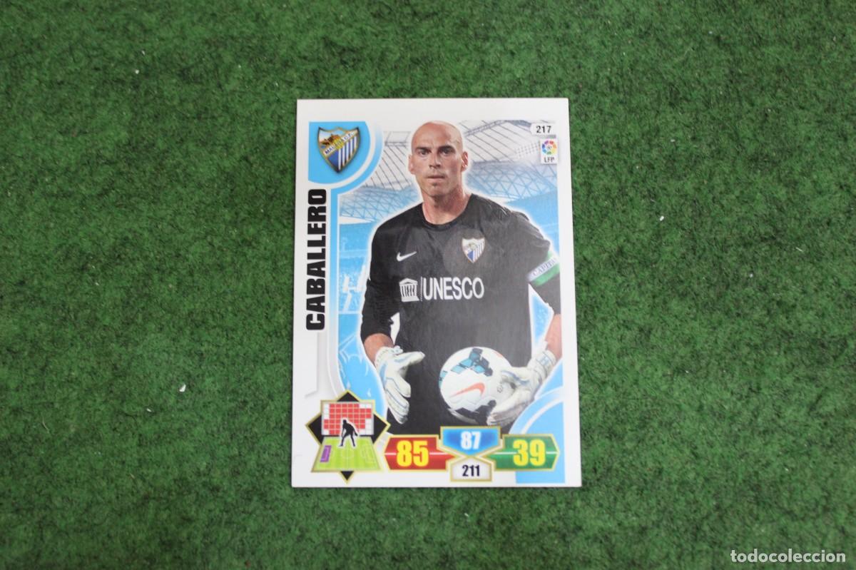 Cromos de f&uacute;tbol: 217 CABALLERO M&Aacute;LAGA CF ADRENALYN XL 2013 2014 13 14 LALIGA SANTANDER