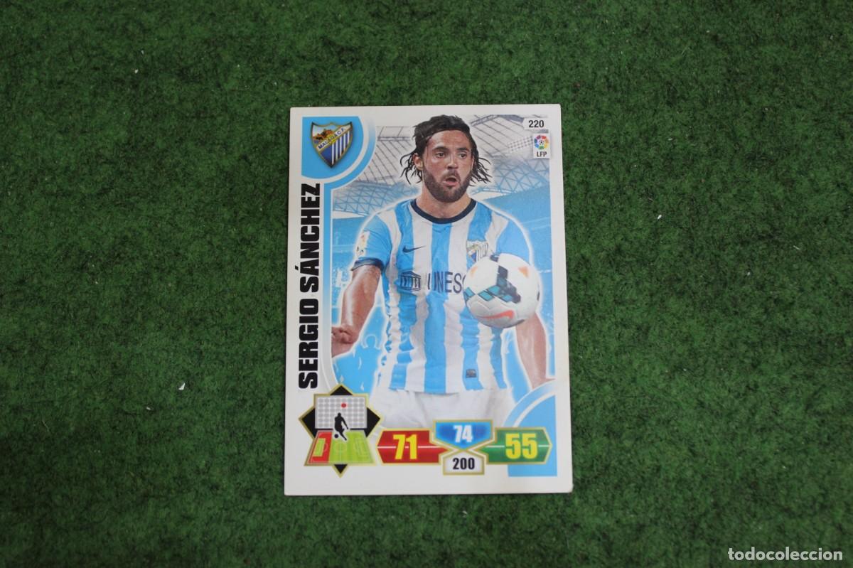 Cromos de f&uacute;tbol: 220 SERGIO S&Aacute;NCHEZ M&Aacute;LAGA CF ADRENALYN XL 2013 2014 13 14 LALIGA SANTANDER