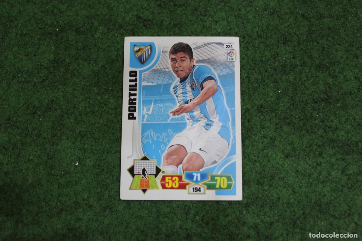 Cromos de f&uacute;tbol: 224 PORTILLO M&Aacute;LAGA CF ADRENALYN XL 2013 2014 13 14 LALIGA SANTANDER