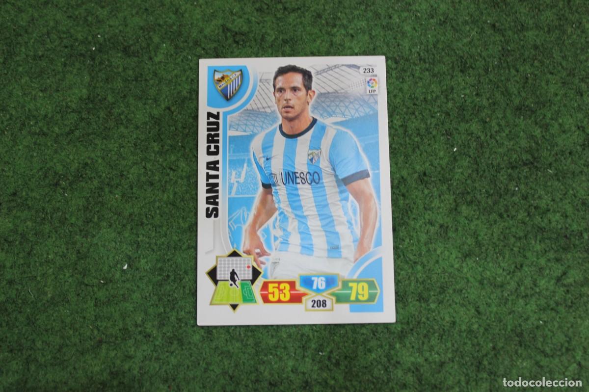 Cromos de f&uacute;tbol: 233 SANTA CRUZ M&Aacute;LAGA CF ADRENALYN XL 2013 2014 13 14 LALIGA SANTANDER