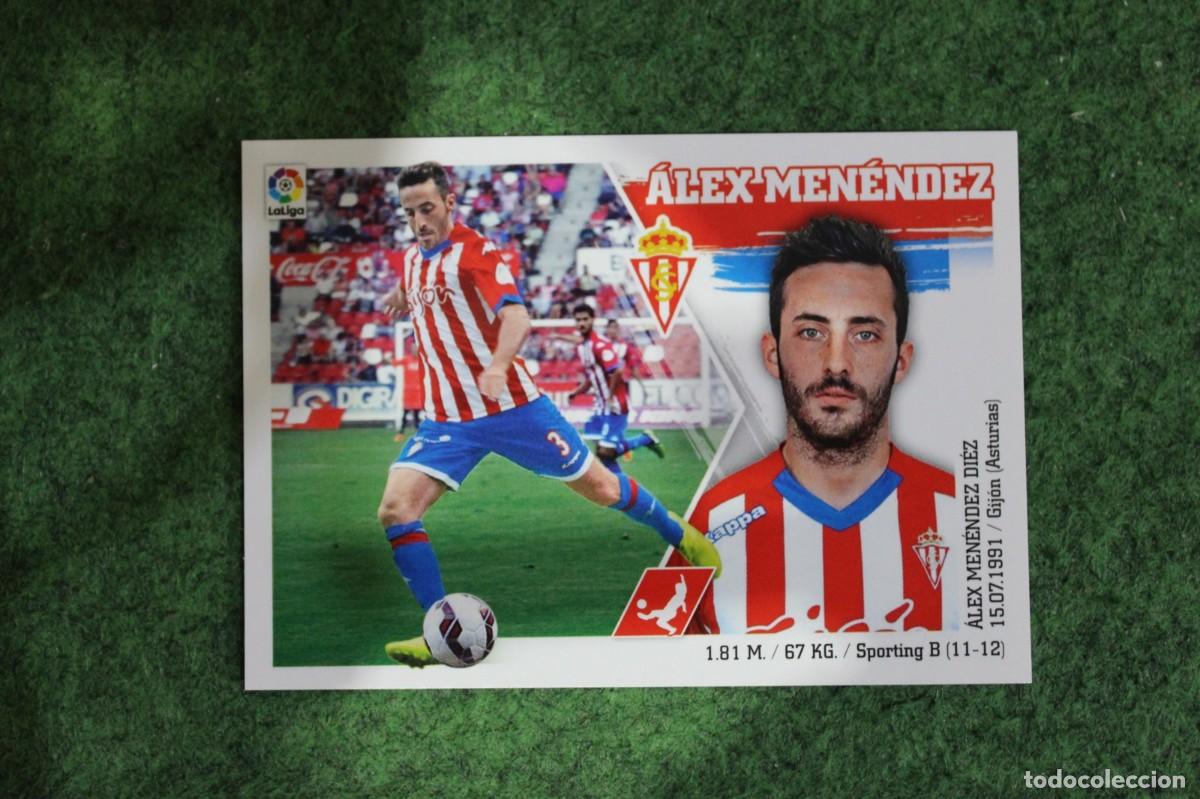 Cromos de f&uacute;tbol: 9 &Aacute;LEX MEN&Eacute;NDEZ SPORTING LIGA ESTE PANINI 2015 2016 LIGA BBVA
