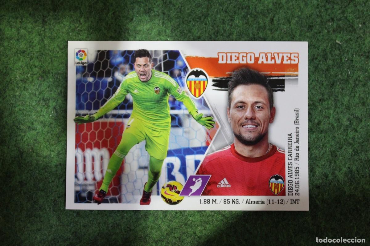 Cartes &agrave; collectionner de Football: 3 DIEGO ALVES VALENCIA LIGA ESTE PANINI 2015 2016 LIGA BBVA