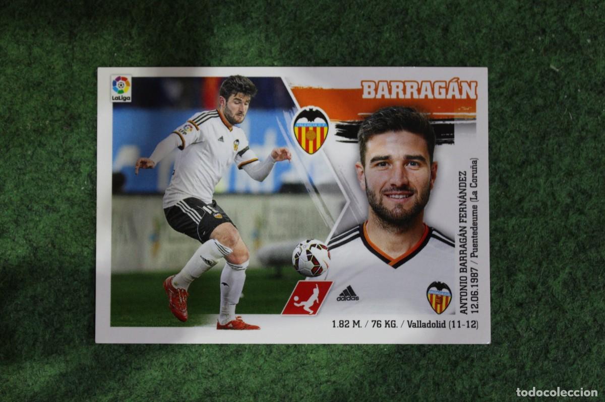 Cartes &agrave; collectionner de Football: 5 BARRAG&Aacute;N VALENCIA LIGA ESTE PANINI 2015 2016 LIGA BBVA