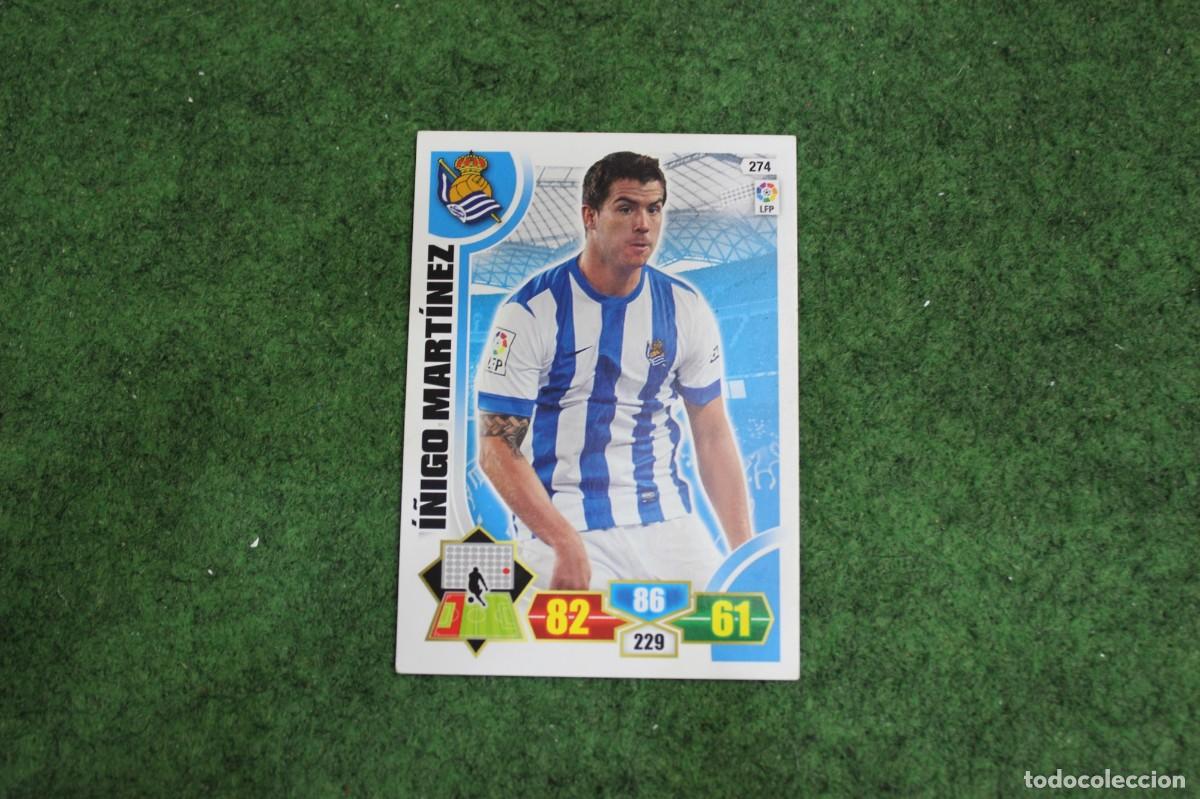 Cartes &agrave; collectionner de Football: 274 &Iacute;&Ntilde;IGO MART&Iacute;NEZ REAL SOCIEDAD ADRENALYN XL 2013 2014 13 14 LALIGA SANTANDER