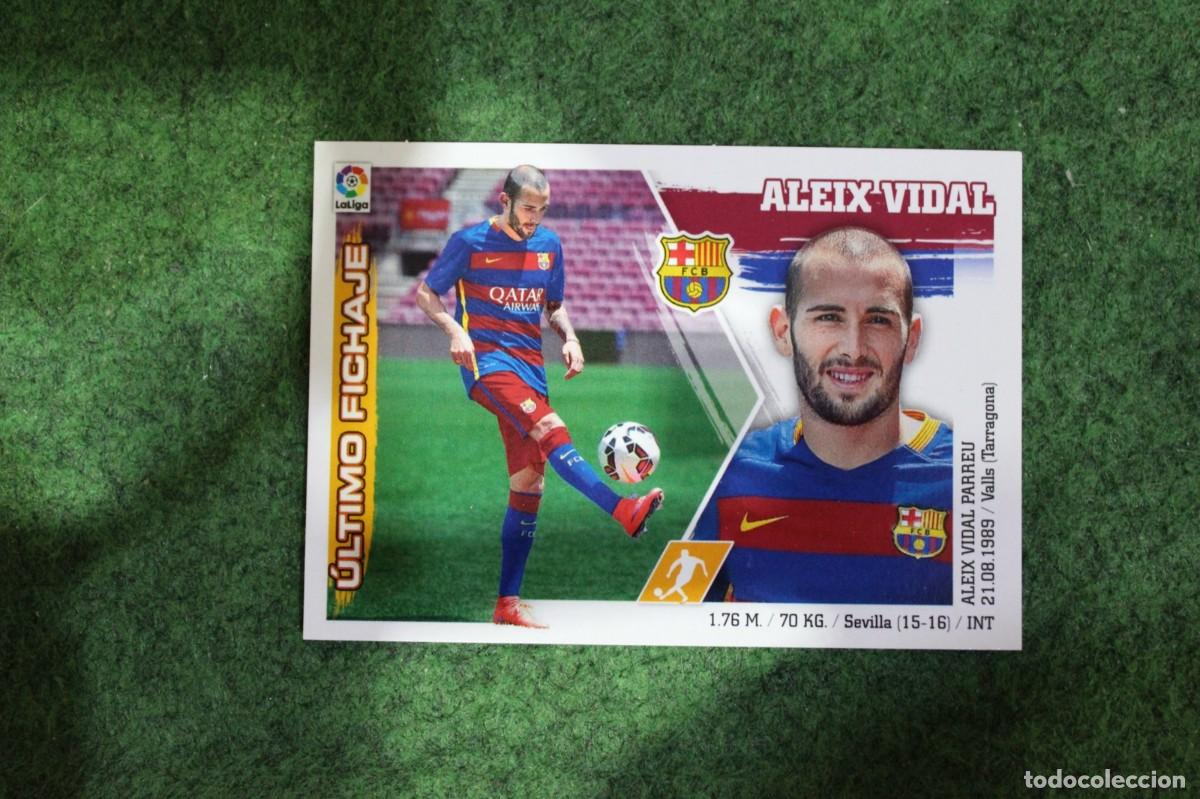 Cromos de f&uacute;tbol: #1 ALEIX VIDAL BARCELONA ULTIMOS FICHAJES LIGA ESTE PANINI 2015 2016 LIGA BBVA