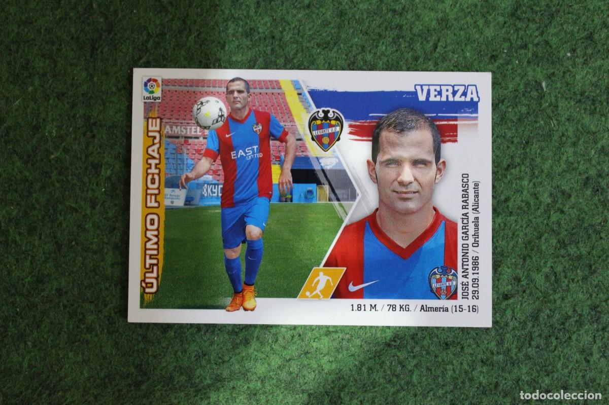 Cromos de f&uacute;tbol: #3 VERZA LEVANTE ULTIMOS FICHAJES LIGA ESTE PANINI 2015 2016 LIGA BBVA